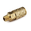 Primefit 6 Ball ARO Coupler Brass 1/4" x 1/4" Male NPT 10PCS AC1414MB6-B10-P